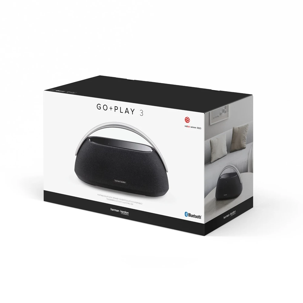 Nešiojama kolonėlė Harman Kardon Go + Play 3,  Juodos spalvos