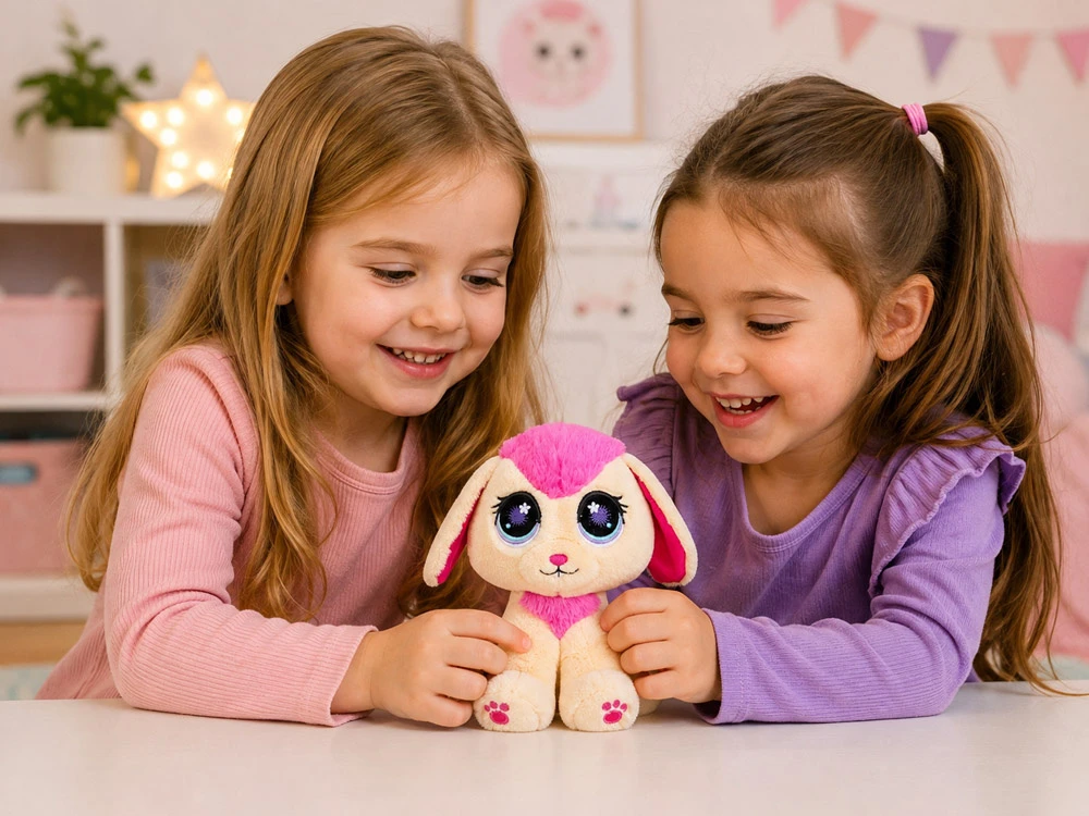 Hasbro Littlest Pet Shop beige bunny plush toy 16cm ZA6725
