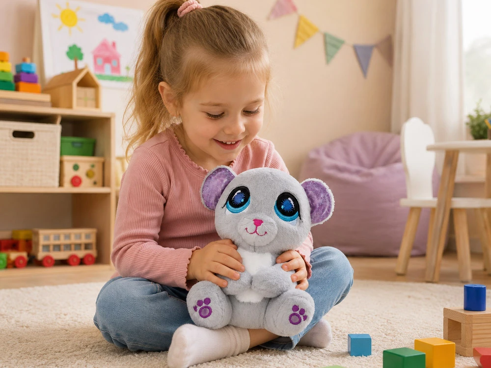 Hasbro Littlest Pet Shop pilka mascot MOUSE 16cm ZA6725