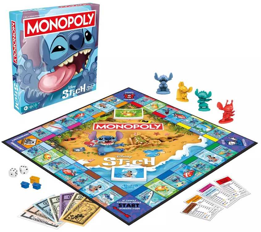 Hasbro Monopoly Board Game: Stitch (Polish Edition) GR0823