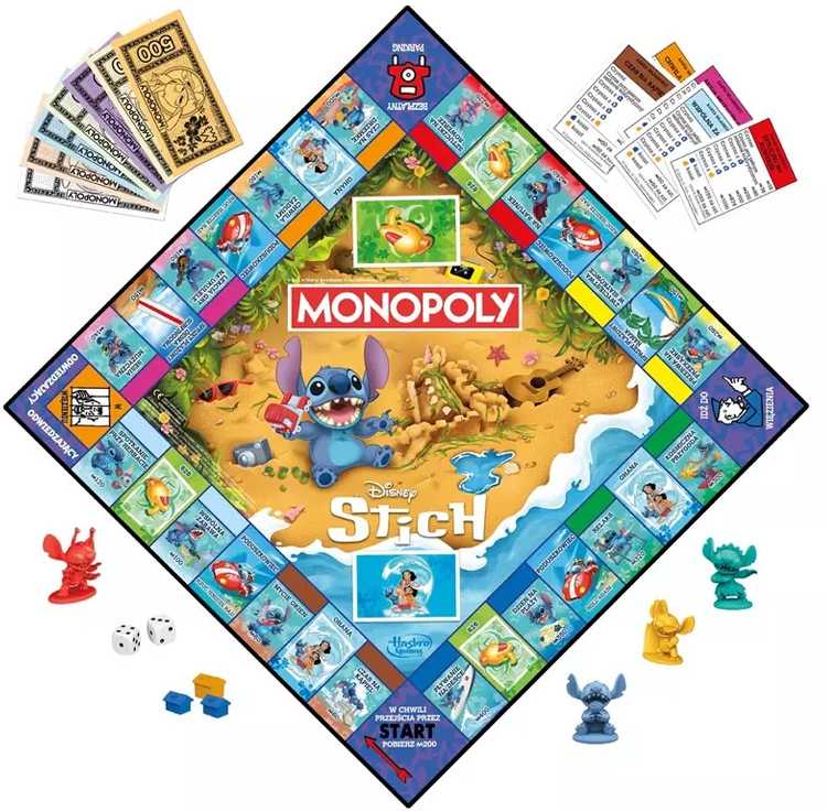 Hasbro Monopoly Board Game: Stitch (Polish Edition) GR0823