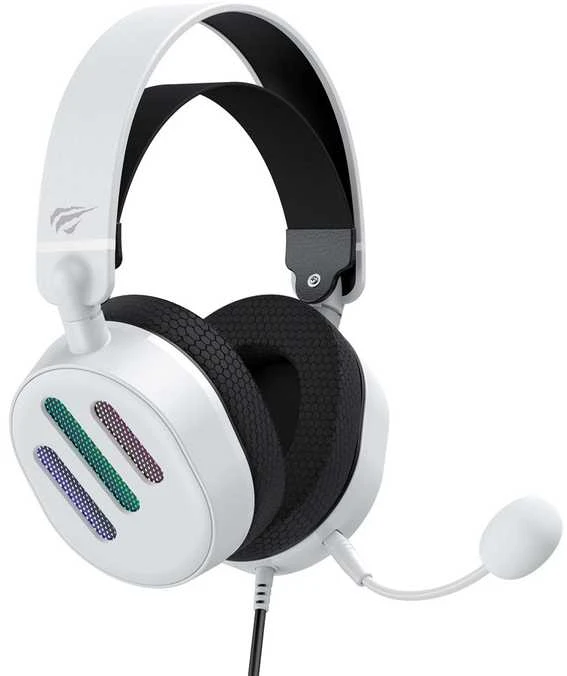 Žaidimų ausinės Havit H2038U RGB (balta)