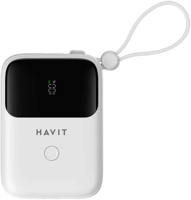 Havit PB5215 - 10000mAh išorinė baterija, balta