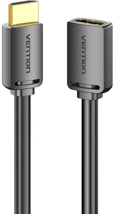 Vention HDMI-A kištukas su HDMI-A moterimi 4K HD PVC kabelis 5 m ventiliacijos AHCBJ (juodas)