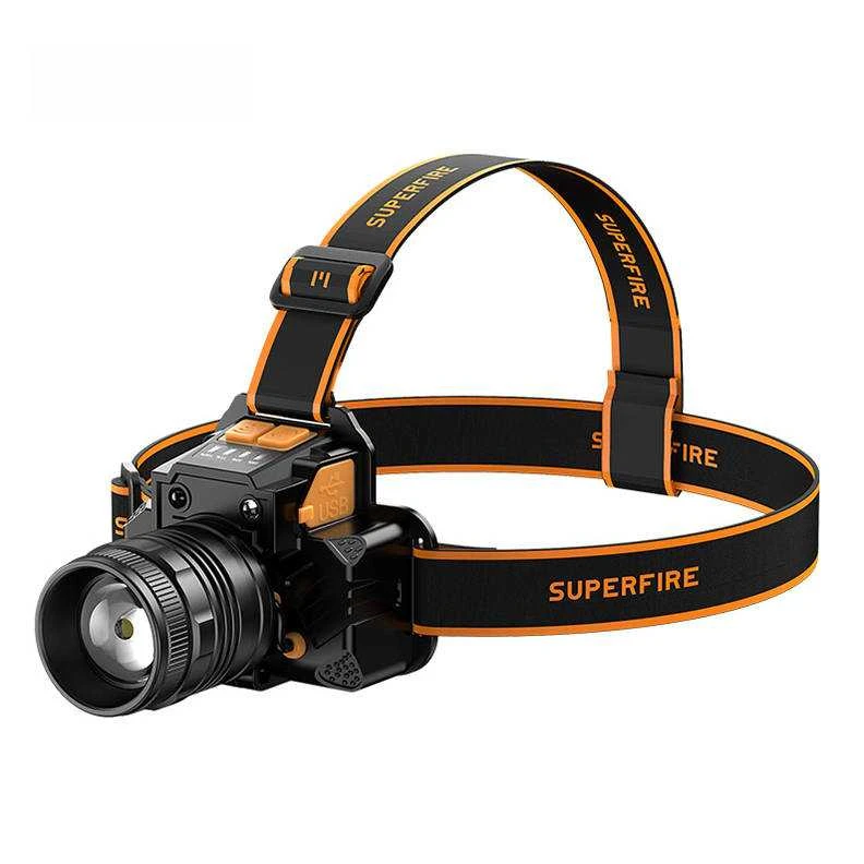 Galvos žibintas Superfire HL58, 350lm, USB