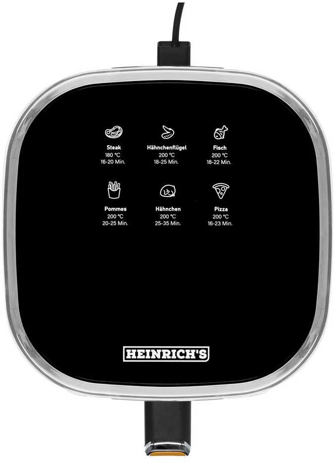 Heinrich's HFR 8216 karšto oro gruzdintuvė 5,0 l 1450 W geltona