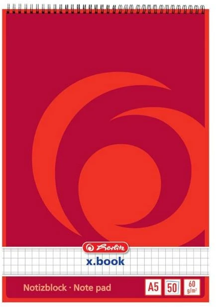 Herlitz 110734 A7/50l spiralinis sąsiuvinis, ilgas (10/320)