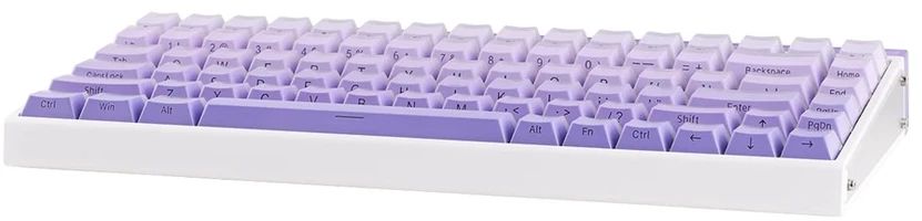 HERO84 HE Baltas+Violetinė+Gradient+LIGHT JadeKing RGB AULA gasket klaviatūra