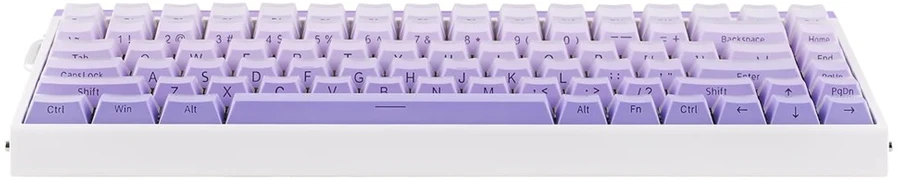 HERO84 HE Baltas+Violetinė+Gradient+LIGHT JadeKing RGB AULA gasket klaviatūra