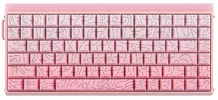 HERO84 HE Rožinis+Gradient+Contour Dragon King RGB AULA gasket klaviatūra