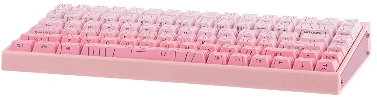 HERO84 HE Rožinis+Gradient+Contour Dragon King RGB AULA gasket klaviatūra