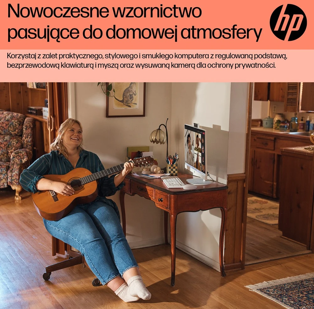 Stacionarus kompiuteris Hewlett Packard (HP) Visas viename kompiuteris - HP 24-cr0332nw, Ryzen 7, 16 GB RAM, 512 GB SSD, Full HD, Baltas
