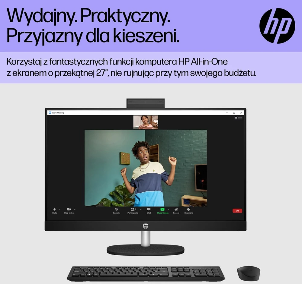 Stacionarus kompiuteris „Hewlett Packard“ (HP) HP 27-cr0224nw Intel® Core™ i5 i5-1335U 68,6 cm (27 colio) 1920 × 1080 pikselių „viskas viename“ kompiuteris 16 GB DDR4-SDRAM 512 GB SSD Laisvas DOS Wi-Fi 6 (802.11ax) Baltas