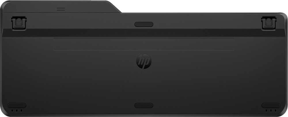 Hewlett Packard (HP) HP 475 Wireless Silent Klaviatūra - dviejų režimų, atsparus išsiliejimui, dezinfekuojamas, programuojamas - Juodas - US ENG