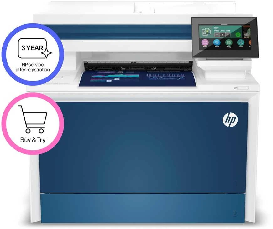 Hewlett Packard (HP) HP Color LaserJet Pro MFP 4302fdn All-in-One Spausdintuvas - A4 spalvotas lazerinis, Spausdinti/Kopijuoti/Dual-Side Scan, Auto-Duplex, Automatinis dokumentų tiektuvas, LAN, Faksas, 33ppm, 750-4000 puslapių mėnuo (pakeičia M479fdn)