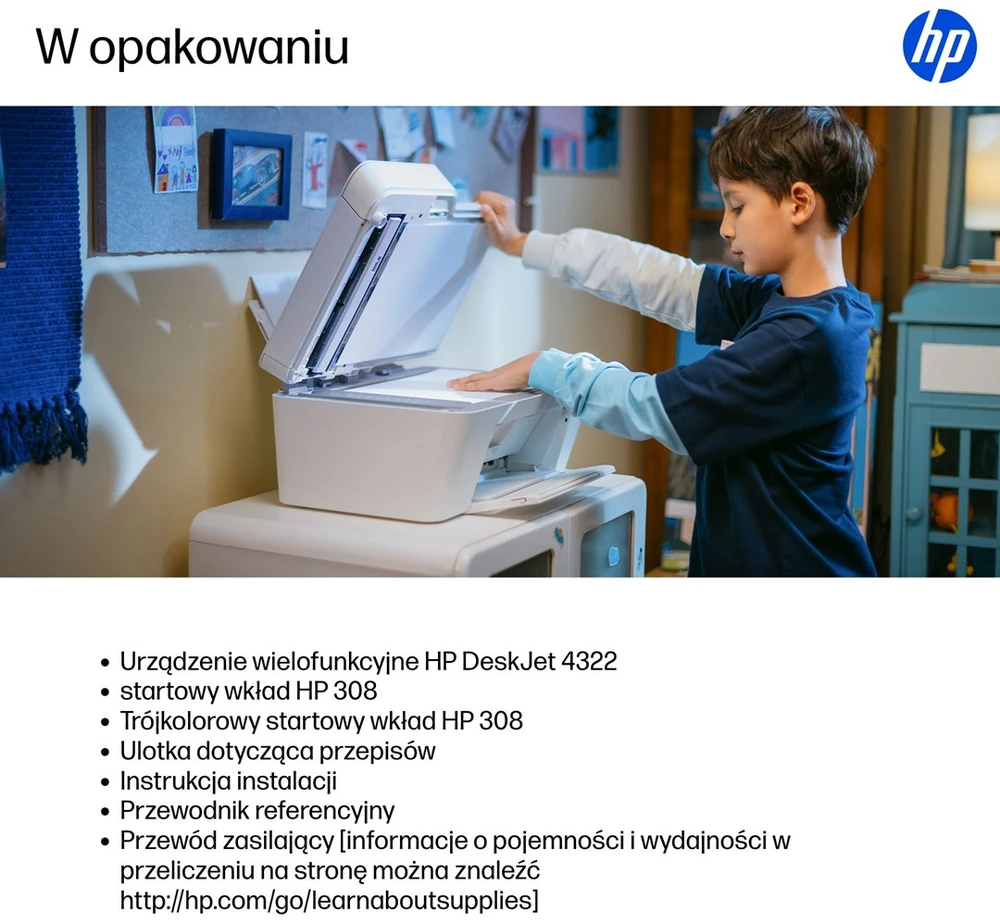 Hewlett Packard (HP) HP DeskJet 4322 belaidis daugiafunkcis spalvotas Spausdintuvas