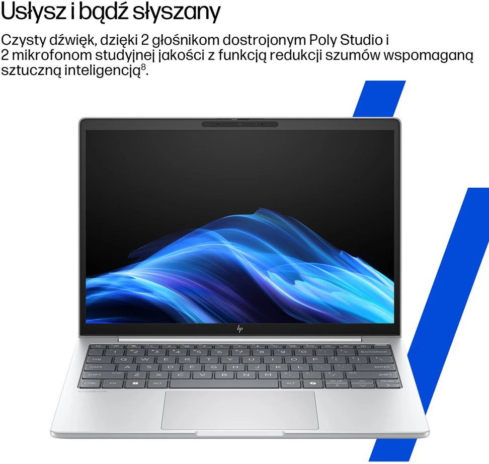 Hewlett Packard (HP) HP EliteBook 8 G1i AI Intel Core Ultra 7 255U Nešiojamas kompiuteris 35.6 cm (14") WUXGA 32 GB DDR5-SDRAM 512 GB SSD Wi-Fi 6E (802.11ax) Windows 11 Pro AI PC Sidabrinis