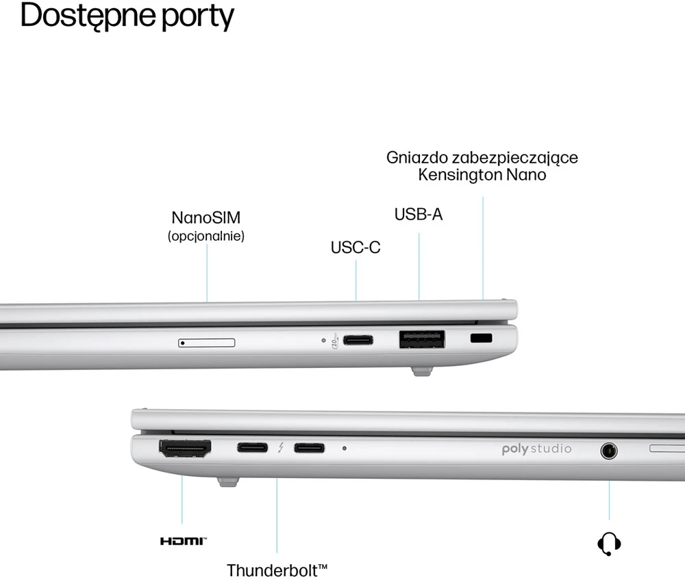 Hewlett Packard (HP) HP EliteBook 8 G1i AI Intel Core Ultra 7 255U Nešiojamas kompiuteris 35.6 cm (14") WUXGA 32 GB DDR5-SDRAM 512 GB SSD Wi-Fi 6E (802.11ax) Windows 11 Pro AI PC Sidabrinis