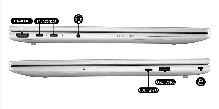 Nešiojamas kompiuteris „Hewlett Packard“ (HP) nešiojamasis „HP EliteBook 8 G1i“, 14 colių įstrižainės, dirbtinio intelekto kompiuteris, „Intel Core Ultra 7 255U“, 35,6 cm (14 colių), WUXGA, 32 GB DDR5-SDRAM, 1 TB SSD, „Wi-Fi 6E“ (802.11ax), „Windows 11 Pro“.