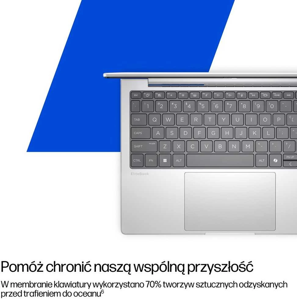 Nešiojamas kompiuteris „Hewlett Packard“ (HP) nešiojamasis „HP EliteBook 8 G1i“, 14 colių įstrižainės, dirbtinio intelekto kompiuteris, „Intel Core Ultra 7 255U“, 35,6 cm (14 colių), WUXGA, 32 GB DDR5-SDRAM, 1 TB SSD, „Wi-Fi 6E“ (802.11ax), „Windows 11 Pro“.