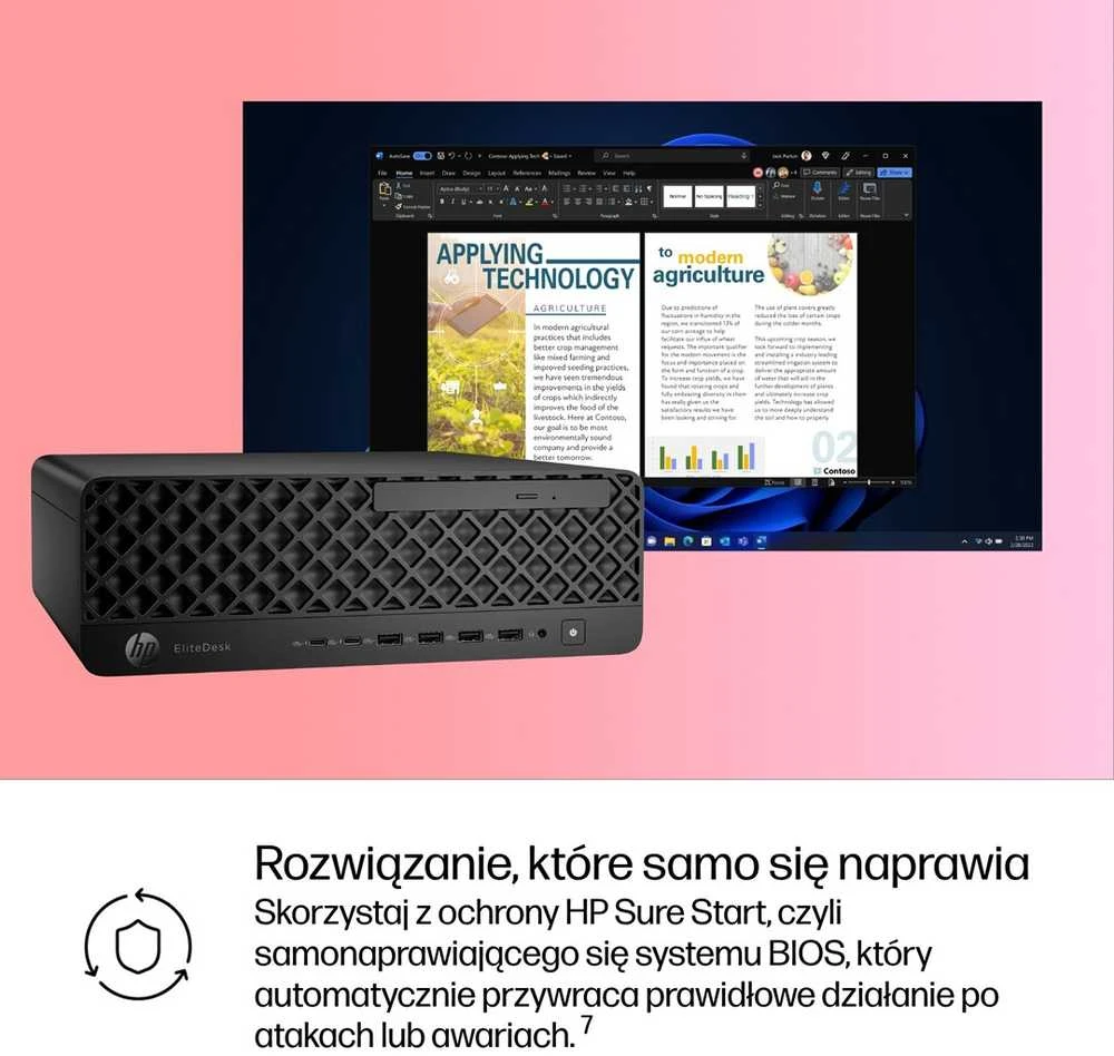 Stacionarus kompiuteris Hewlett Packard (HP) HP EliteDesk 8 SFF G1i Ultra 7 265 16GB DDR5 5600 SSD 1TB Arc W11Pro 3Y OnSite