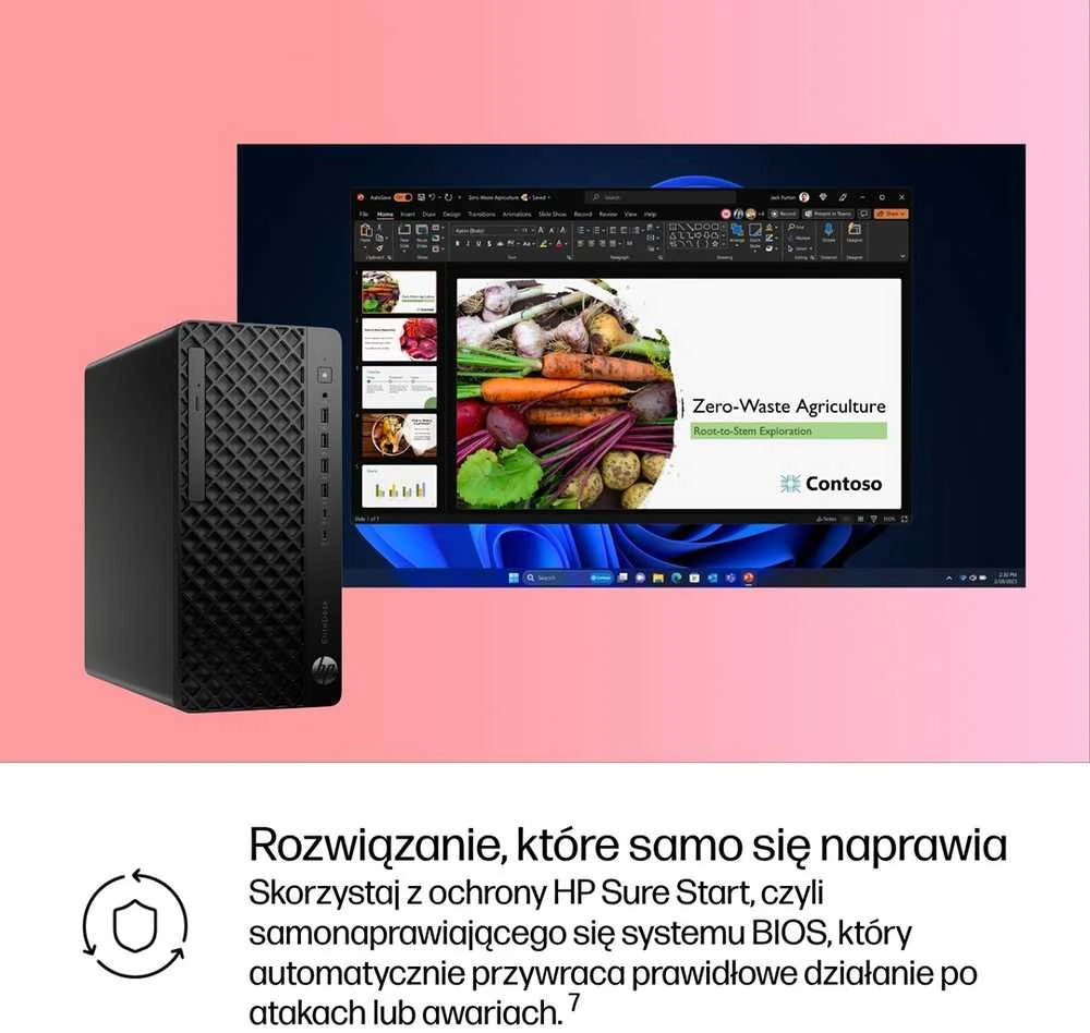 Stacionarus kompiuteris „Hewlett Packard“ (HP) „HP EliteDesk 8 Tower G1i“ su dirbtiniu intelektu „Intel Core Ultra 7 265“ procesoriumi, 16 GB DDR5-SDRAM, 1 TB SSD, „Windows 11 Pro“ kompiuteriu, dirbtiniu intelektu, juodu.