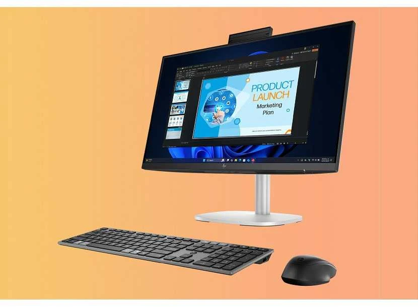 Stacionarus kompiuteris Hewlett Packard (HP) HP EliteStudio 8 G1i AI PC Intel Core Ultra 5 235 60.5 cm (23.8") 1920 x 1080 px Jutiklinis ekranas All-in-One PC 16 GB DDR5-SDRAM 512 GB SSD Windows 11 Pro Wi-Fi 7 (802.11be) Sidabrinis