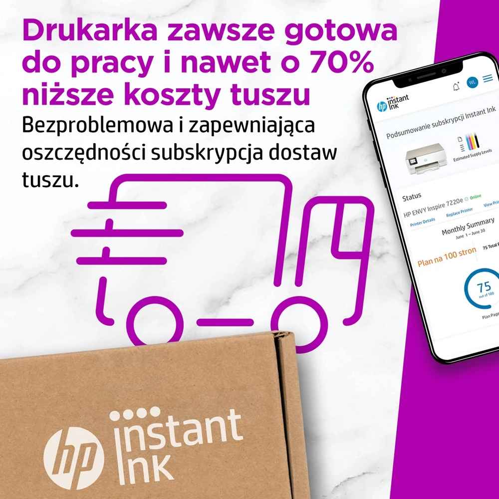 Hewlett Packard (HP) Spausdintuvas - HP ENVY Inspire 7220e Belaidis Visiškai Integruotas 4800x1200 DPI