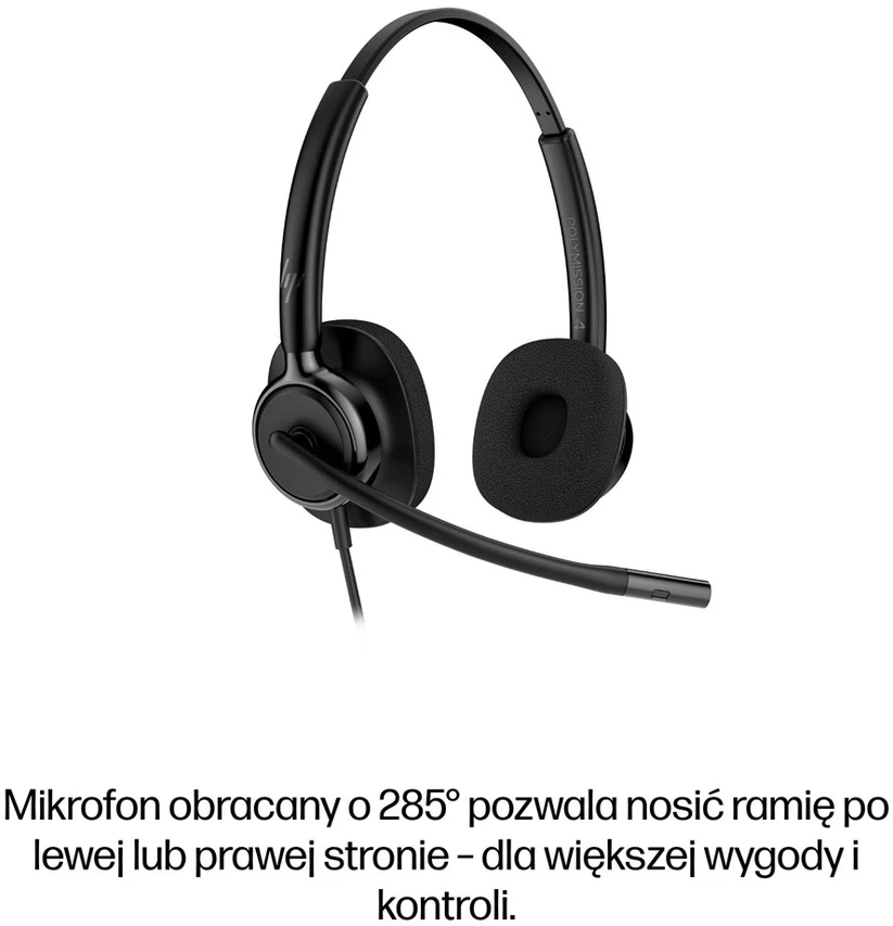 HP POLY MISSION 425 STEREO USB - LAIDINĖS Ausinės CLASSIC