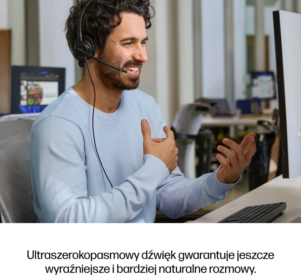 Hewlett Packard (HP) HP Poly Mission 425 Stereo USB Ausinės su laidu