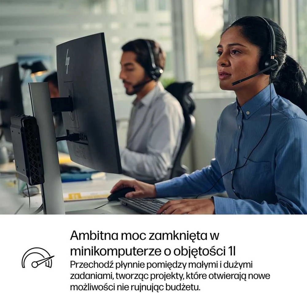 Hewlett Packard (HP) HP ProDesk 4 G1i AI PC Intel Core Ultra 7 265T 16 GB DDR5-SDRAM 1 TB SSD Windows 11 Pro Mini PC Juodas