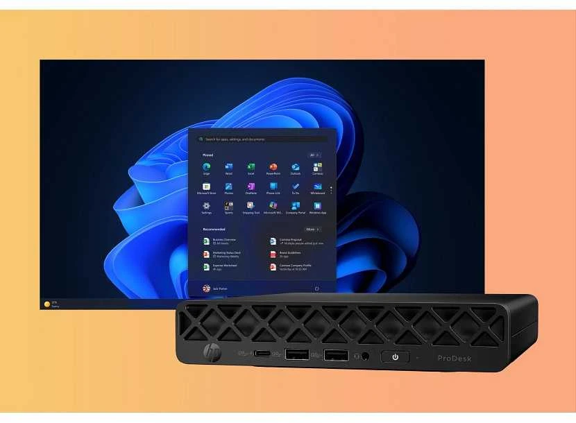 Hewlett Packard (HP) HP ProDesk 4 Mini G1i Ultra 5 225T 16GB DDR5 5600 SSD 512 Arc W11Pro 3Y OnSite stacionarus stacionarus kompiuteris