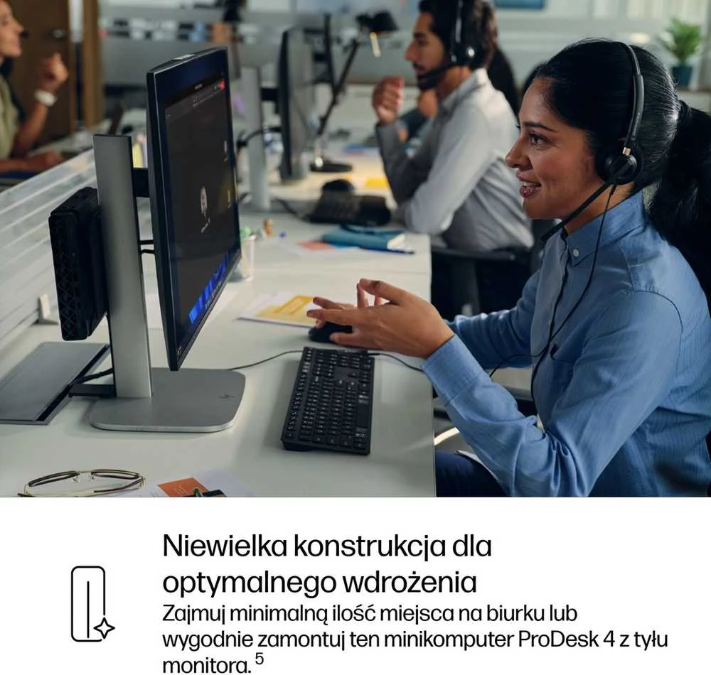 Hewlett Packard (HP) HP ProDesk 4 Mini G1i Ultra 5 225T 16GB DDR5 5600 SSD 512 Arc W11Pro 3Y OnSite stacionarus stacionarus kompiuteris