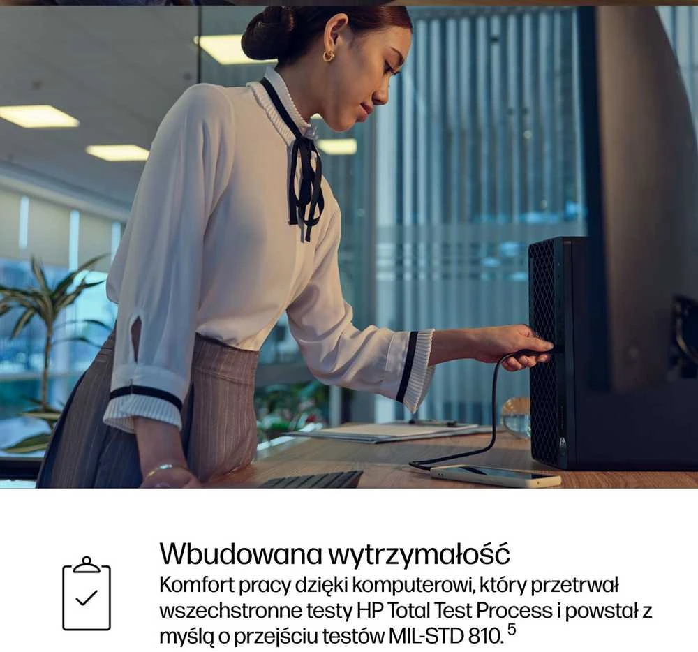 Stacionarus kompiuteris Hewlett Packard (HP) HP ProDesk 4 Tower G1i Desktop AI PC Intel Core Ultra 5 225 16 GB DDR5-SDRAM 512 GB SSD Windows 11 Pro Juodas