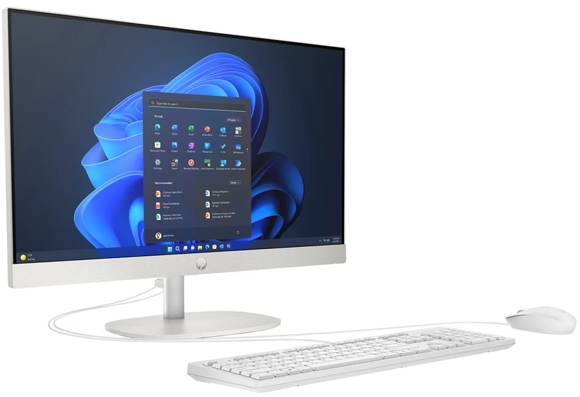 Hewlett Packard (HP) HP ProOne 240 G10 AIO Ultra 5 125U 23.8"FHD 250nits IPS AG 16GB DDR5 5600 SSD512 Intel UHD Cam5MP+IR W11Pro Baltas 3Y OnSite