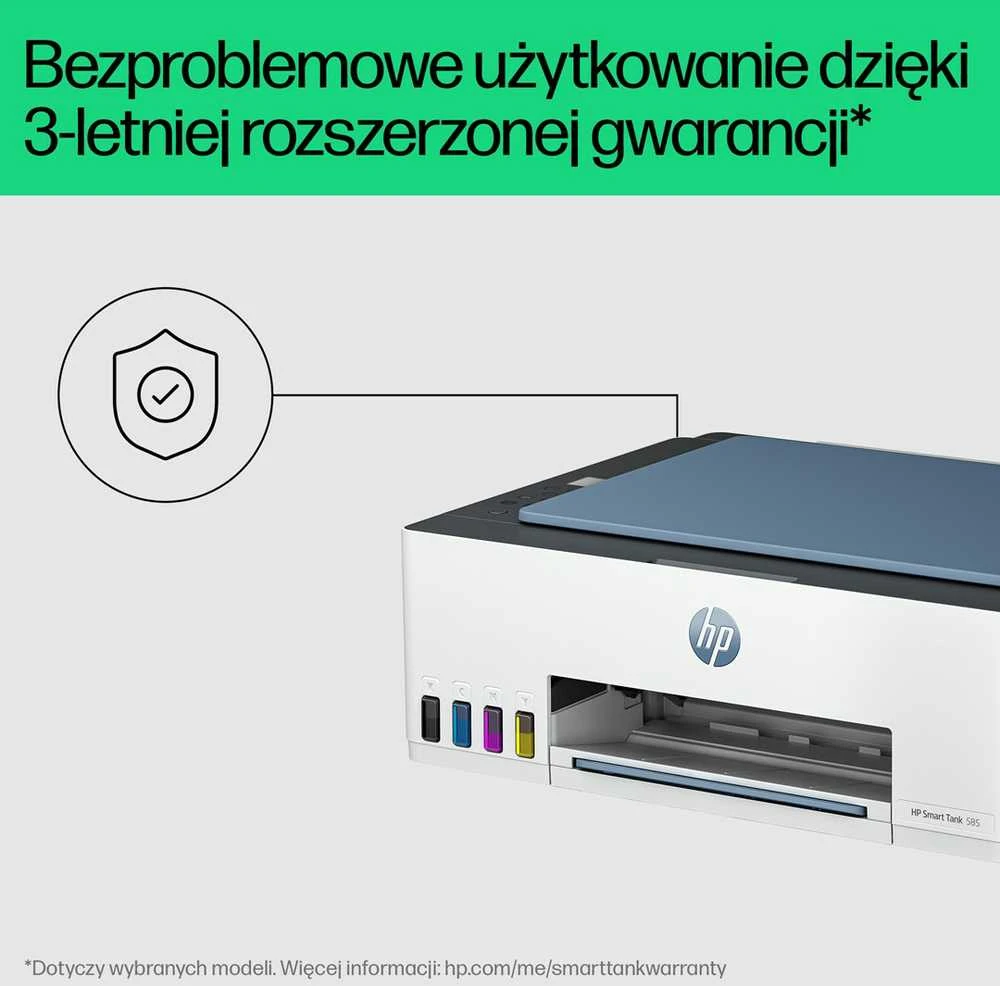 Hewlett Packard (HP) Spausdintuvas - HP Smart Tank 585, Terminis Rašalinis, A4, 4800 x 1200 DPI, 12 ppm, „Wi-Fi“