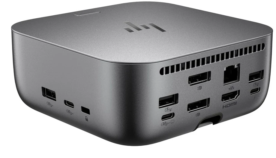 HP Thunderbolt 4 Ultra Dock G6 180W - 5x USB-A, 2x USB-C, 1x USB-C Thunderbolt 4, 2x DisplayPort, 1x HDMI, 1x RJ-45, Meteor Sidabrinis, 3 metai