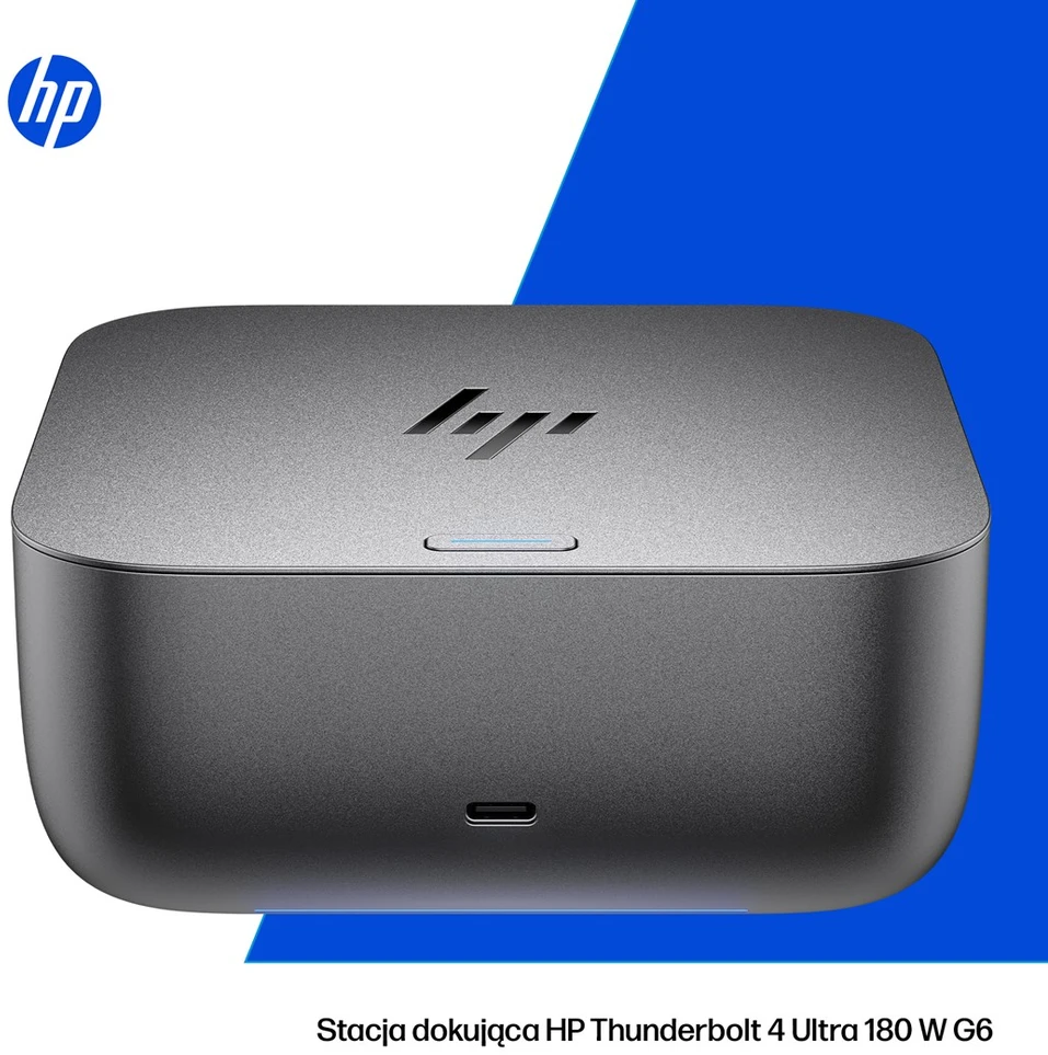 HP Thunderbolt 4 Ultra Dock G6 180W - 5x USB-A, 2x USB-C, 1x USB-C Thunderbolt 4, 2x DisplayPort, 1x HDMI, 1x RJ-45, Meteor Sidabrinis, 3 metai