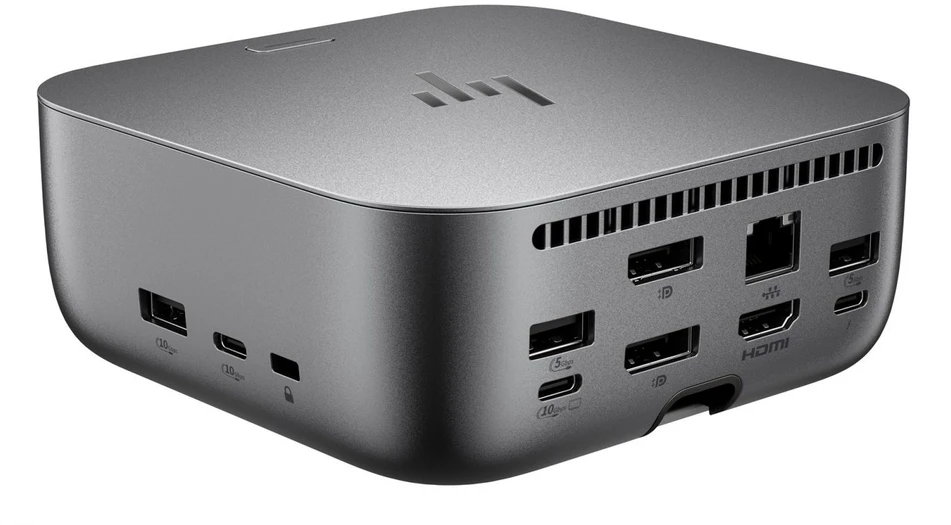 HP Thunderbolt 4 Ultra Dock G6 180W - 5x USB-A, 2x USB-C, 1x USB-C Thunderbolt 4, 2x DisplayPort, 1x HDMI, 1x RJ-45, Meteor Sidabrinis, 3 metai