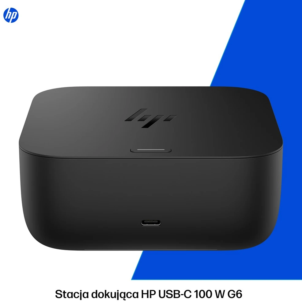 HP USB-C dokas G6 100W - 3x USB 3.2, 2x USB-C (15W), 2x DisplayPort 1.4, 1x HDMI 2.1, 1x RJ-45, 1x nano užrakto lizdas, 3 metai