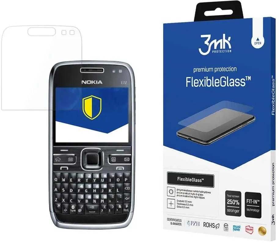 3Mk apsauga Nokia E72 - 3mk lankstus stiklas