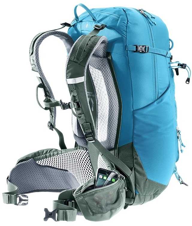 Žygio kuprinė Deuter Trail Pro 33, bangos-gebenės spalvos