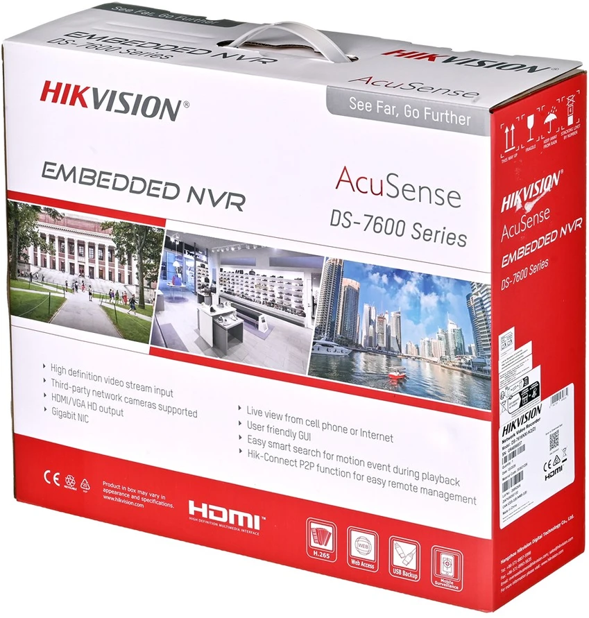 IP REGISTRATORIUS DS-7616NXI-K2(D) 16 KANALŲ AcuSense Hikvision