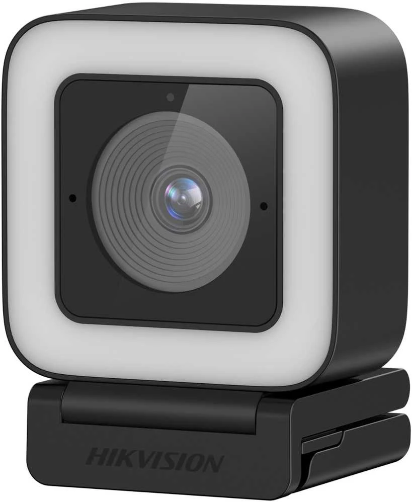 Hikvision iDS-UL4P AI Pārvaldīts 2K QHD 4MP USB-C Webkamera ar Automātisko Fokusu un Mikrofona Melna