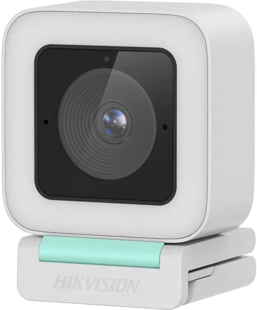 Hikvision iDS-UL4P AI-Piedzimta 2K QHD 4MP USB-C Webkamera ar Automātisko Fokusēšanu un Mikrofonu Balta