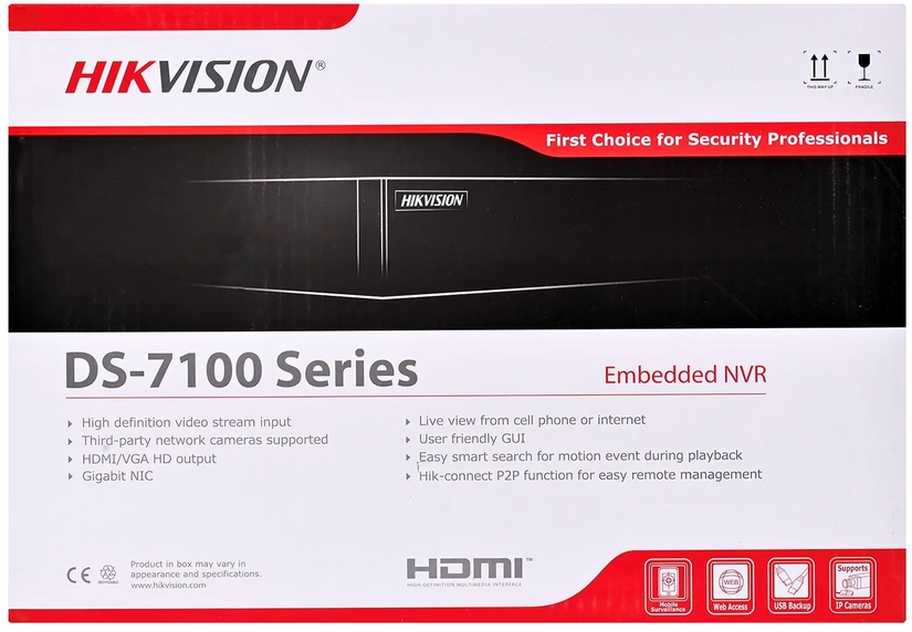IP REGISTRATORIUS DS-7104NI-Q1/4P/M(D) 4 KANALAI, 4 PoE Hikvision