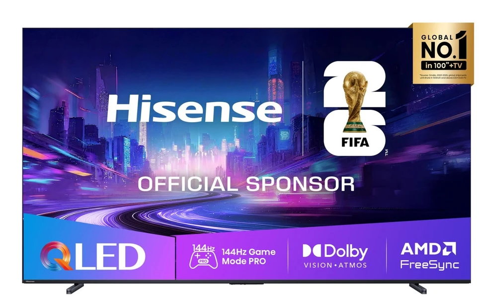 Televizorius Hisense 100E7Q PRO 2.54 m (100") 4K Ultra HD Smart TV Wi-Fi Juodas