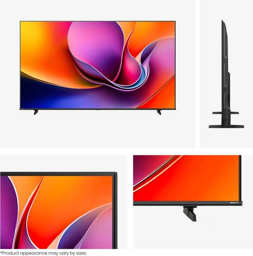 „Hisense UHD“ išmanusis televizorius | 43A6Q | 43" | Išmanusis televizorius | VIDAA OS | UHD | Juodas