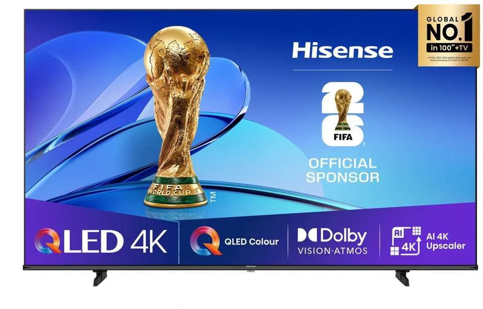 Televizorius Hisense UHD QLED Smart TV | 65E7Q | 65" | Smart TV | VIDAA OS | UHD | Juodas