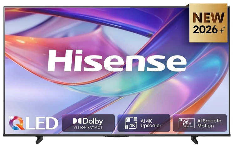 Televizorius Hisense 75E7S PRO Hi-QLED-TV – 189 cm (75 coliai) UltraHD/4K 144Hz